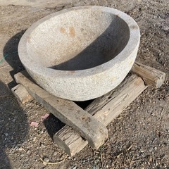 石うす 庭石 メダカ鉢 ガーデニング 古民具 古道具
