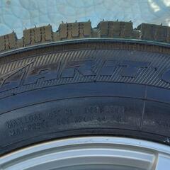 【雪予報】未使用タイヤ155/80R13未使用スタッドレスタイヤ(2022年39週製)＆中古アルミホイール4本セット
