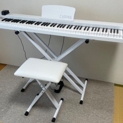 【値下げ1/7まで】【美品】電子ピアノ・スタンド、椅子セット