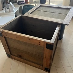 【ネット決済】アンティーク木箱　バラ1