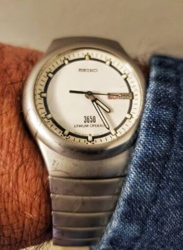 腕時計 Seiko] 1986 3650 Lithium Operate, 5G23 quartz (japonais)