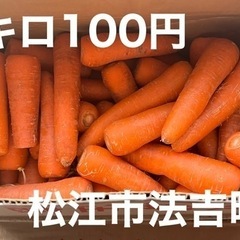 『売り切れました！』1キロ100円　訳あり人参　松江市