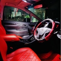 アルファード 30系 7人　S-Cパッケージ　本革シートカバー　アロママット　赤色