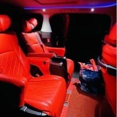 アルファード 30系 7人　S-Cパッケージ　本革シートカバー　アロママット　赤色