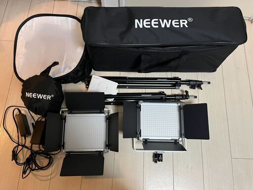 Neewer660PRO２台セット YouTube配信、写真撮影用　LEDビデオライト
