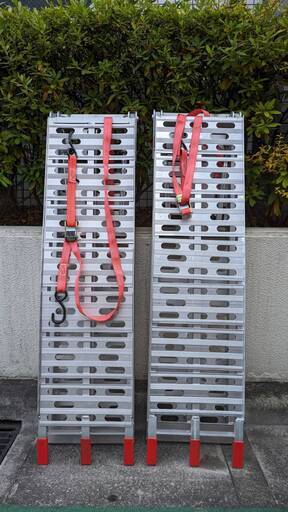 ラダーレール＋タイダウンベルト(2台セット)