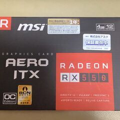 MSI  Radeon RX 550 AERO ITX 4G J OC