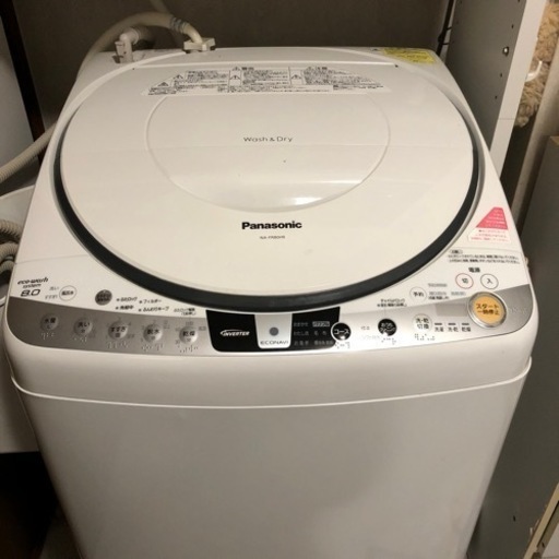 Panasonic 洗濯乾燥機　8.0kg 泡洗浄