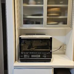 ニトリ　食器棚　キッチンボード(レジューム 90AG-S WH/...