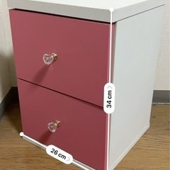 【売約済】2段カラーボックス
