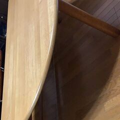 日進木工　ダイニングテーブル　半円テーブル