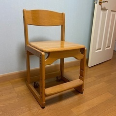 美品！学習机　タモ天然木　起立木工