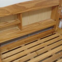 木製ベッド(収納用引き出し2つ付)