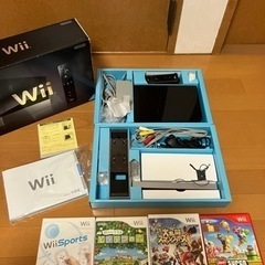 【動作確認済】Wii本体＋ソフト4本