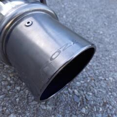 スズキラパンSS用 社外マフラー ROZAリアマフラー 砲弾ストレート HE21S