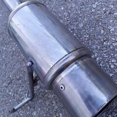 スズキラパンSS用 社外マフラー ROZAリアマフラー 砲弾ストレート HE21S