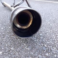 スズキラパンSS用 社外マフラー ROZAリアマフラー 砲弾ストレート HE21S