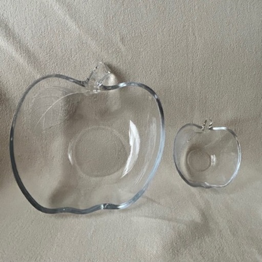 りんご型ガラス食器6点セット