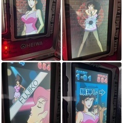 希少！パチスロ実機　平和　主役は銭形　不二子パネル　【4号機】