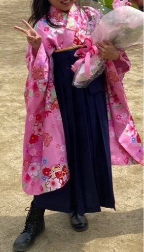 卒業式　キャサリンコテージ140cm袴と肌着、髪飾りつき
