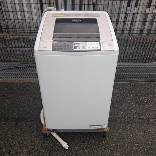日立2012年製8㎏縦型洗濯乾燥機ビートウォッシュ 乾燥4.5㎏ 美品 