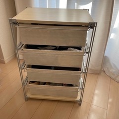 引き取り日限定】美品無印良品MUJIスチールユニットシェルフ帆布 
