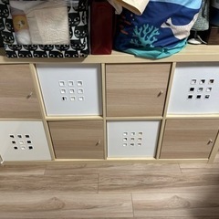 【1/20お渡し】IKEA 棚【KALLAX カラックス 扉とボ...