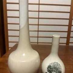 陶器花瓶2点セット