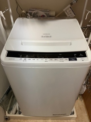 日立洗濯機　8kg BW-V80EE7 W