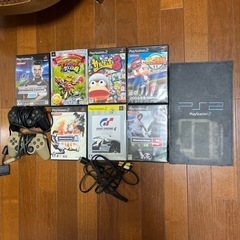 PS2本体　ソフト7本セット　コントローラー2つ　メモリカード