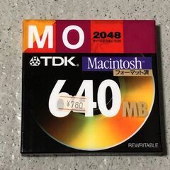 MOディスク①（640MB×1枚、新品未開封）