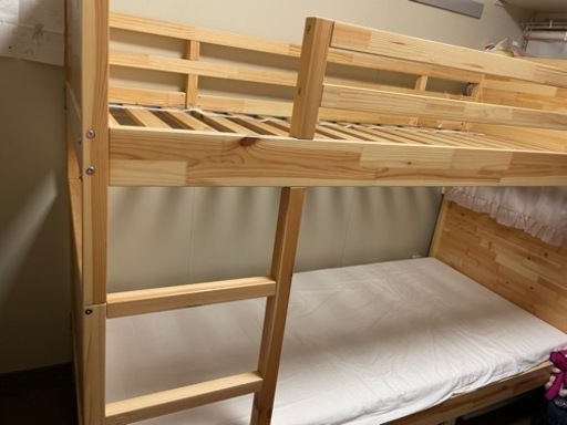 IKEA 2段ベッド→シングル２つになります