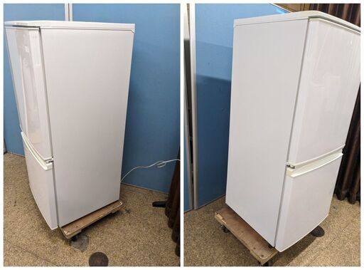 SHARP 2ドア冷凍冷蔵庫 137L 2015年製 SJ-D14A-W つけかえどっちもドア