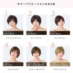 医療用 フルウィッグ 『天使のリーフショート』 (M, チョコブラウン)