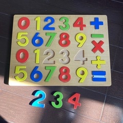 数字　木製パズル