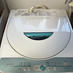 【1/27-1/28お引き取り可能な方】SHARP洗濯機4.5kg