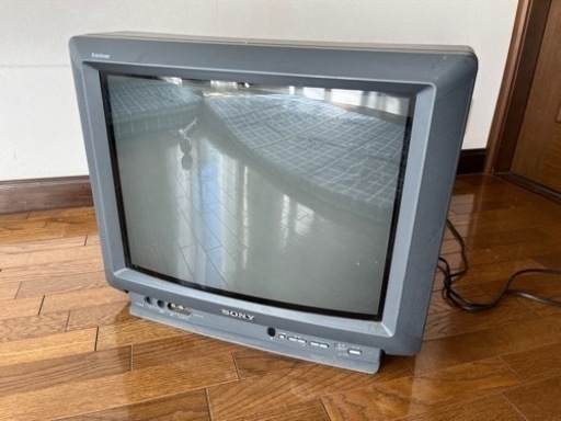 ブラウン管テレビ SONY 品番KV-21ST12 傾ける