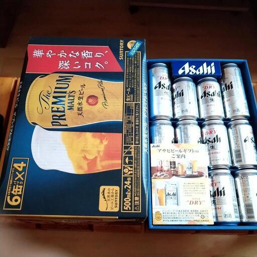 缶ビール36本　アサヒプレミアムモルツ500ml×24本＋アサヒスーパードライ500ml×2本350ml×10本