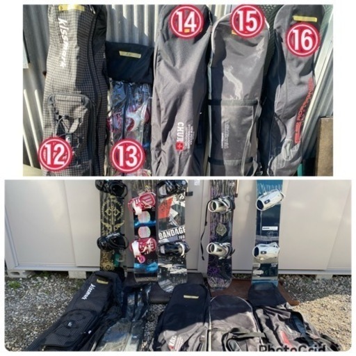 お買い得‼️各種スノーボード3点セット税込¥6600~¥11000