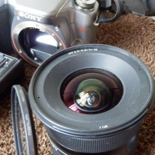 ❤️SAL1118付き☆動作品❤️α100レンズセット☆DT 11-18mm美品