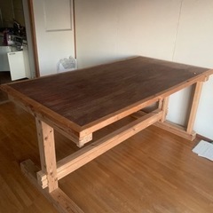 木製テーブル　決定