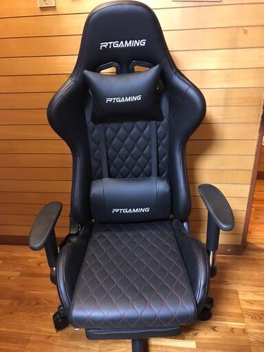 RXGAMING オットマン付き PCゲーミングチェア ゲームチェア リクライニング ハイバック オフィスチェア デスクチェア パソコンチェア テレワーク椅子 ワークチェア リクライニング 疲れない椅子 gaming chair (Gray)