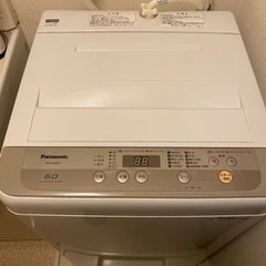 【受渡決定済】洗濯機　6.0kg Panasonic