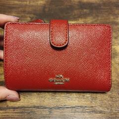 COACH 赤い財布