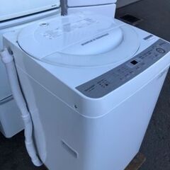 福岡市内配送設置無料　シャープ SHARP ES-GE6B-W [全自動洗濯機(6.0kg) ホワイト系]