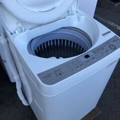 福岡市内配送設置無料　シャープ SHARP ES-GE6B-W [全自動洗濯機(6.0kg) ホワイト系]