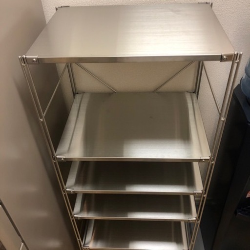 無印良品　ステンレスユニットシェルフ
