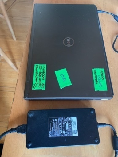 （売約済）記念特価で出品！dell precision m6600改その⑫。i7 2760QM 17インチ大画面液晶 独立GPU搭載fpM6100！大容量新品SSD480G＋HDD320Gメモリー16G　win10pro64bit。