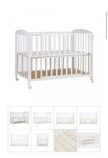 カトージベビーベッド ベビーベッド カトージ 白 70×120 70×120