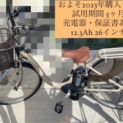【ネット決済・配送可】【成約済み】電動アシスト自転車 YAMAH...